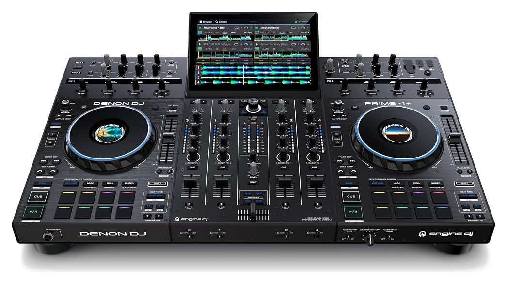 Denon DJ Prime 4+, equipo DJ autónomo de cuatro decks